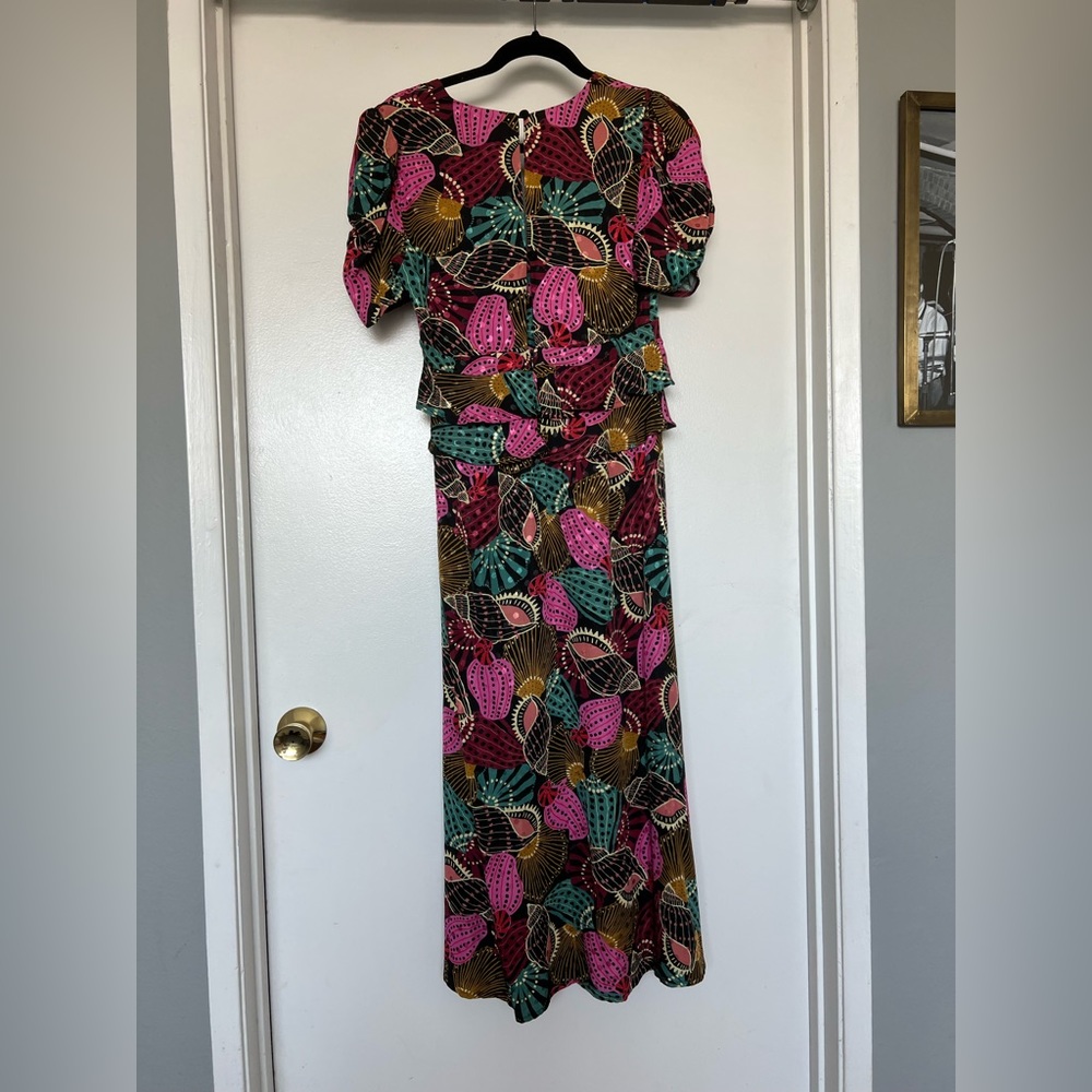 Farm Rio Shell Mix Midi Dress - Picture 4 of 11